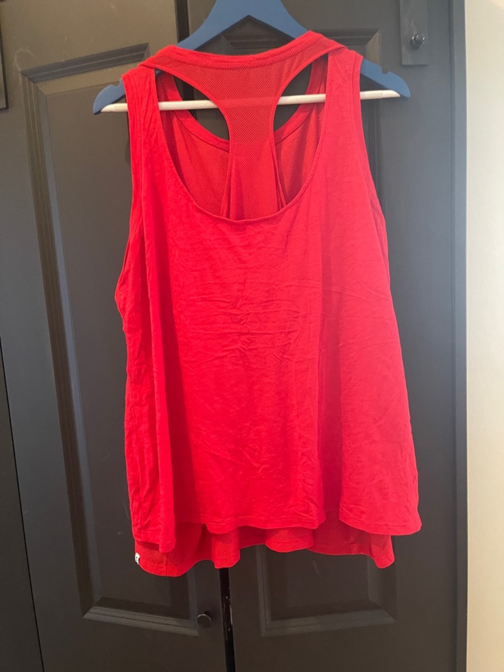 NYDJ Red Sleeveless Mesh-Inset Tank - Picture 7 of 7